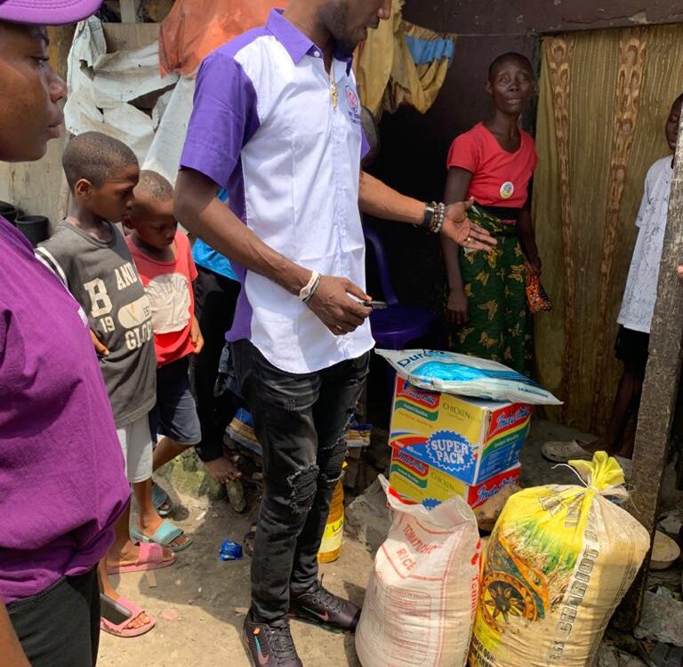 Our COVID 19 first food outreach to 120 household in EKETE community of Udu LGA of Delta state ….7/04/2020